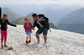 2700 m hoch, Paznaun-Ischgl in Tirol, Österreich